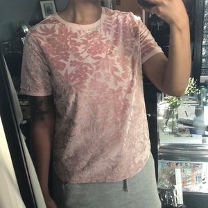 A NEW DAY - velvet floral top